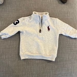 24 month polo 3/4 zip
